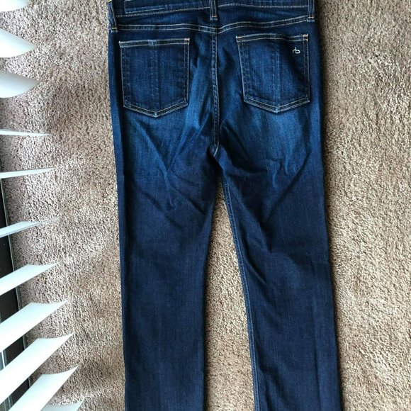 Sold out Discontinued Rag and Bone Kensington 10 inch crop High Waist Jeans 10 - Picture 5 of 6